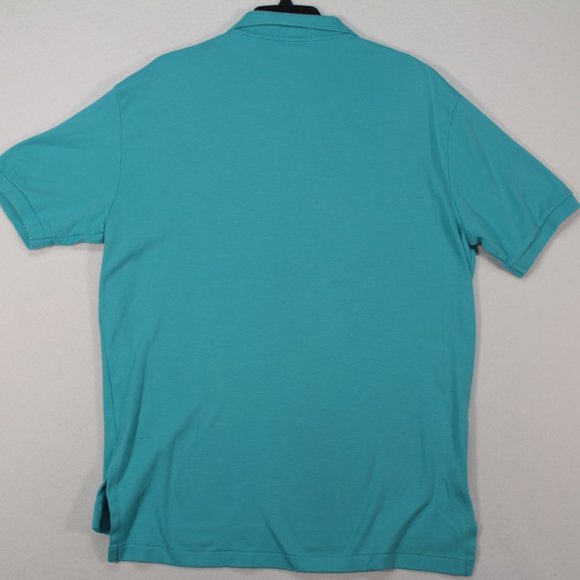 Polo by Ralph Lauren Polo Men's Large Blue Short Sleeve Solid Cotton - Picture 8 of 10